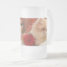 Taza De Cristal Esmerilado Feliz Día de San Valentín 2022