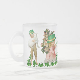 Taza De Cristal Esmerilado Feliz Día de Santo Patrocinador Chica Chica Chica