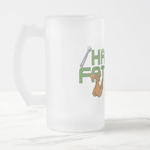 Taza De Cristal Esmerilado Feliz Día del Padre