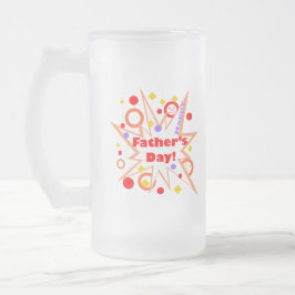 Taza De Cristal Esmerilado Feliz Día del Padre