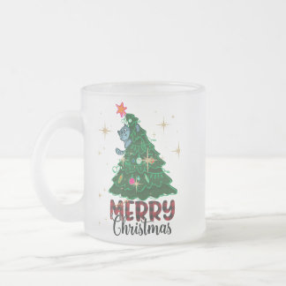 Taza De Cristal Esmerilado Feliz Navidad Mug