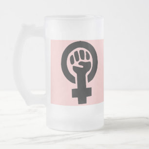 Taza De Cristal Esmerilado Feminista