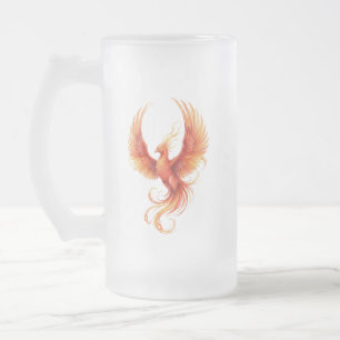 Taza De Cristal Esmerilado Fénix