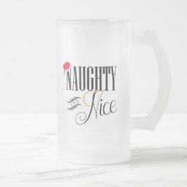 Taza De Cristal Esmerilado Festividad traviesa y agradable