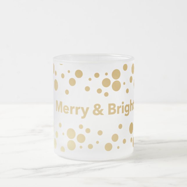 Taza De Cristal Esmerilado Festividades dulces y dulces (Centro)