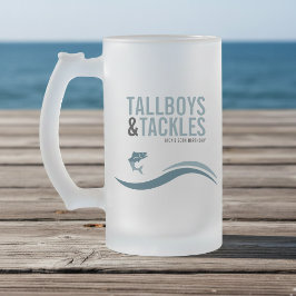 Taza De Cristal Esmerilado Fiesta de Cumpleaños Tallboys & Tackles Viaje de P