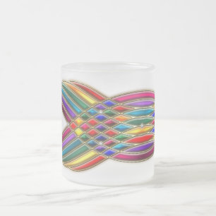Taza De Cristal Esmerilado Fiesta de Jewels Mug
