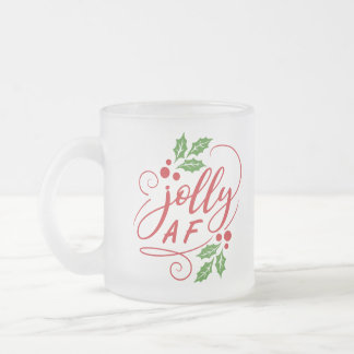 Taza De Cristal Esmerilado Fiesta de Navidades afro jolly bebe humor