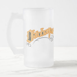Taza De Cristal Esmerilado Fiesta del Oktoberfest de la elaboración moderna