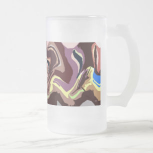 Taza De Cristal Esmerilado Fiesta escarcha 3 Mug de vidrio