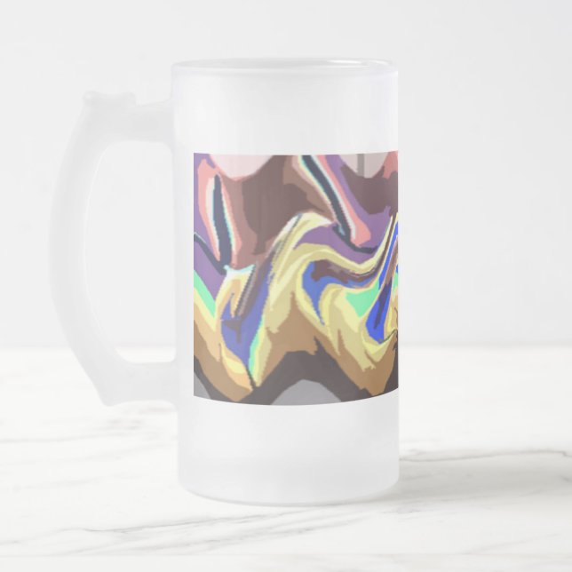 Taza De Cristal Esmerilado Fiesta escarcha 5 Mug de vidrio (Izquierda)