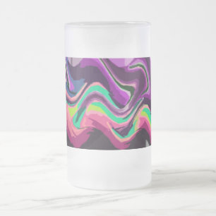 Taza De Cristal Esmerilado Fiesta escarpada 5 (rosa)