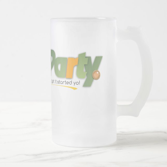 Taza De Cristal Esmerilado Fiesta Frosted Glass Mug (Derecha)