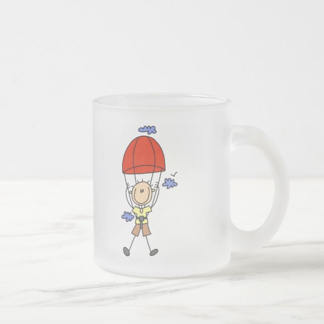 Taza De Cristal Esmerilado Figura camisetas y regalos del palillo del (Derecha)