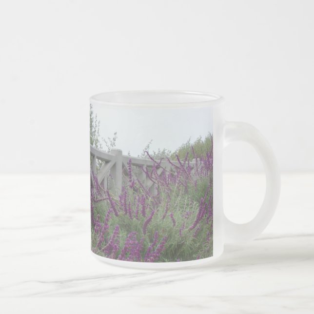 Taza De Cristal Esmerilado Fila púrpura (Derecha)