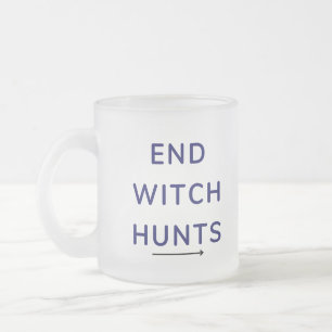 Taza De Cristal Esmerilado Fin de la caza de brujas
