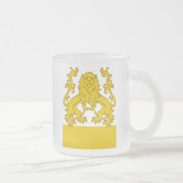 Taza De Cristal Esmerilado Fin de los leones de SCA (Derecha)