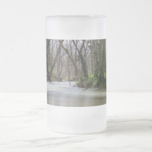 Taza De Cristal Esmerilado Finley Tranquilidad En Primavera Mug Frotado