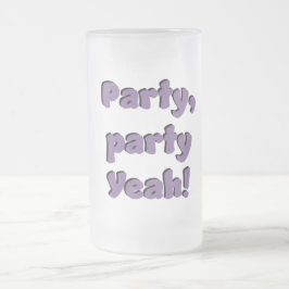 Taza De Cristal Esmerilado Firmado