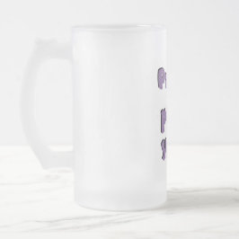 Taza De Cristal Esmerilado Firmado