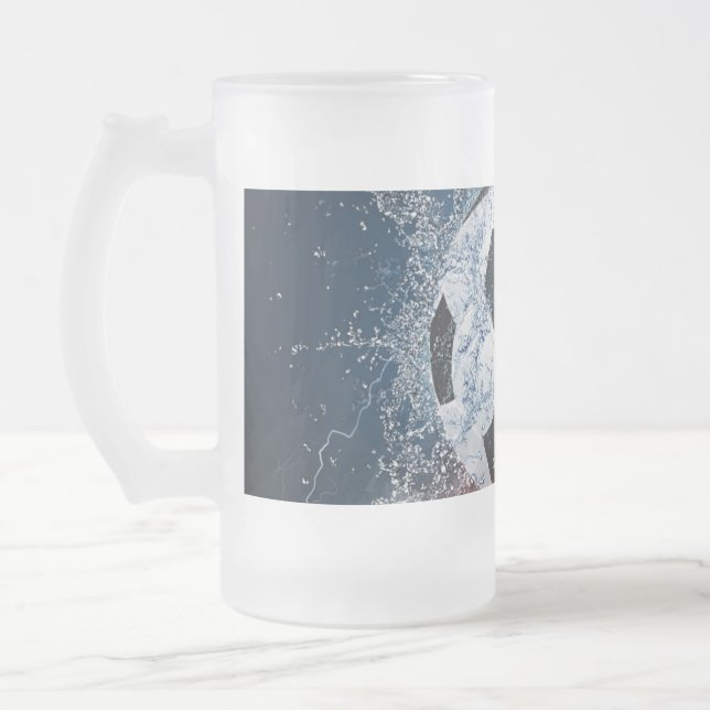 Taza De Cristal Esmerilado Flamante Cojín decorativo de fútbol/baloncesto de  (Izquierda)