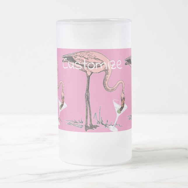 Taza De Cristal Esmerilado Flamingo Beber Martini Thunder_Cove (Centro)