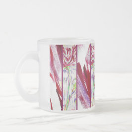 Taza De Cristal Esmerilado Fleur montante
