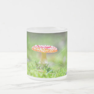 Taza De Cristal Esmerilado Fliegenpilz