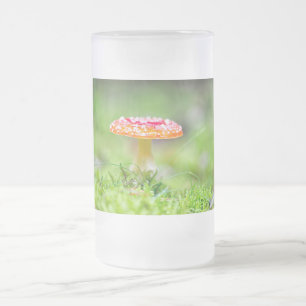 Taza De Cristal Esmerilado Fliegenpilz