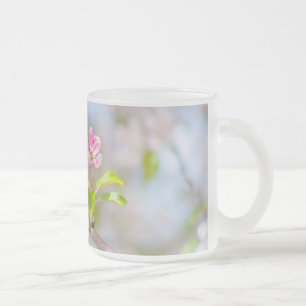 Taza De Cristal Esmerilado Flor de manzana - Belleza