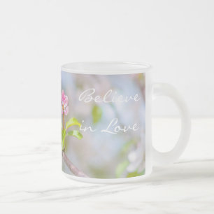 Taza De Cristal Esmerilado Flor de manzana - Belleza