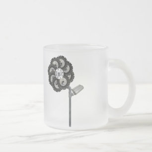 Taza De Cristal Esmerilado Flor industrial