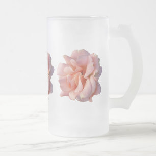 Taza De Cristal Esmerilado flor rosa rosa rosa rosa