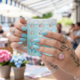 Taza De Cristal Esmerilado Floración