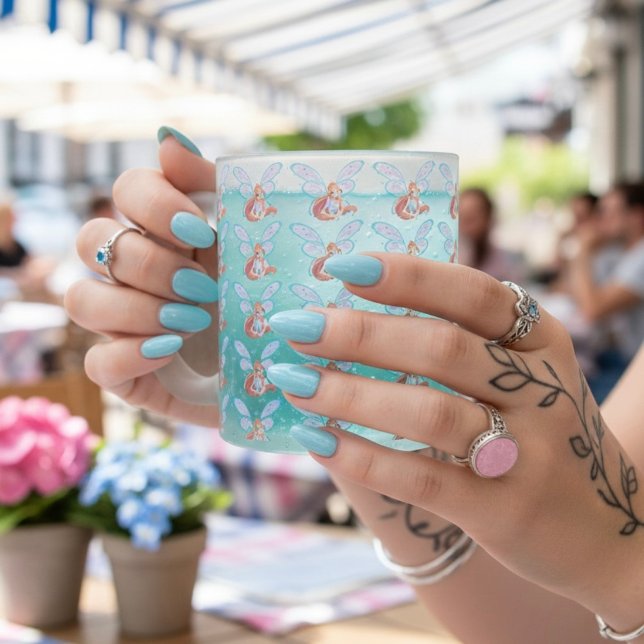 Taza De Cristal Esmerilado Floración (Subido por el creador)