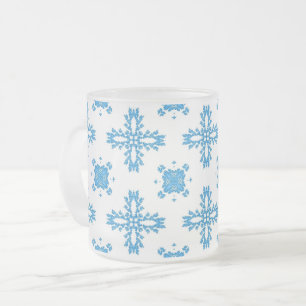 Taza De Cristal Esmerilado Flores artdeco en estilo retro