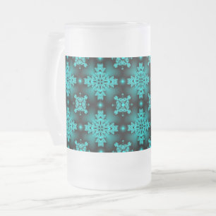 Taza De Cristal Esmerilado Flores artdeco en estilo retro