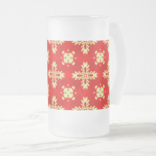Taza De Cristal Esmerilado Flores artdeco en estilo retro