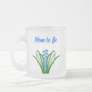 Taza De Cristal Esmerilado Flores Bluebell Niño Primavera Futurama Mamá