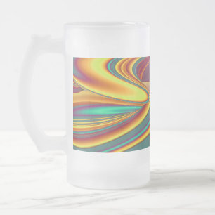 Taza De Cristal Esmerilado Flores Mágicas de Primavera Verano Otoño