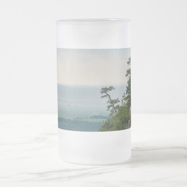 Taza De Cristal Esmerilado Foggy At Petit Jean Frosted Glass Mug (Centro)