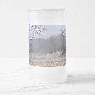Taza De Cristal Esmerilado Foggy Meadow Cerveza de vidrio escarchada