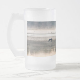 Taza De Cristal Esmerilado Foggy Morning Flight Frost Glass Beer Mug