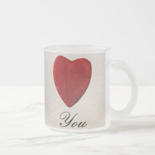 Taza De Cristal Esmerilado Fondo de revoque Love you