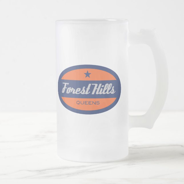 Taza De Cristal Esmerilado Forest Hills (Derecha)