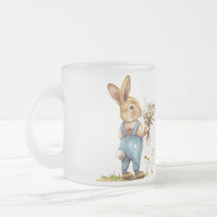 Taza De Cristal Esmerilado Forest Rabbit Mug - Tu Amigo De Woodland