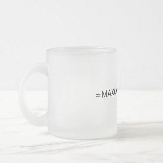 Taza De Cristal Esmerilado Fórmula de Excel: fórmula máxima