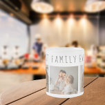 Taza De Cristal Esmerilado Foto de colección moderna y el mejor regalo de la<br><div class="desc">Presentamos el Regalo de texto Modern Collage Photo & Best Family Ever, una manera única y personalizada de celebrar el amor y la alegría de tu familia. Este regalo especial combina la belleza de un collage de fotos personalizados con un mensaje sincero para crear un conservador memorable que será valorado...</div>