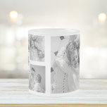 Taza De Cristal Esmerilado Foto de la familia Collage de moda Inicio blanco y<br><div class="desc">Presentamos nuestro Collage de moda Five Family Photo Black & White con Initial in Center . Este collage personalizado y elegante es la manera perfecta de mostrar los preciados recuerdos de su familia de una manera moderna y elegante. Con un elegante esquema de color blanco y negro, este collage le...</div>