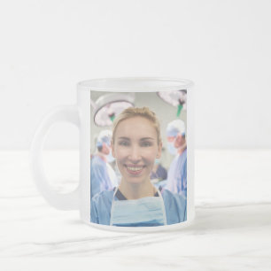 Taza De Cristal Esmerilado Foto de médico personalizar